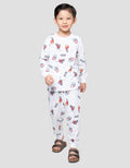 Marvel Spiderman Print Pakaian Setelan Piyama Anak Laki-laki