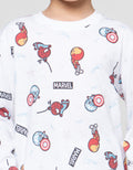 Marvel Spiderman Print Pakaian Setelan Piyama Anak Laki-laki