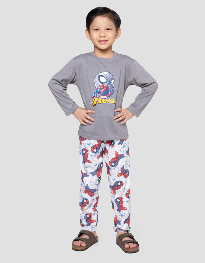 Marvel Spiderman Pakaian Setelan Piyama Anak Laki-laki