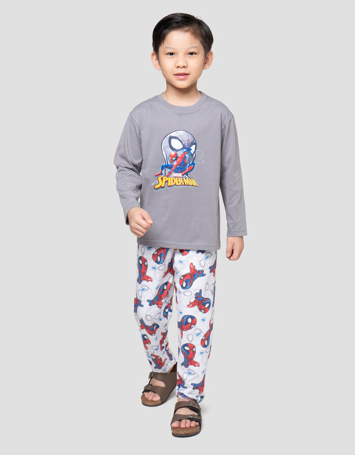 Marvel Spiderman Pakaian Setelan Piyama Anak Laki-laki
