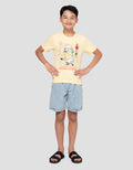 Character Print Minions Movie Pyramid Kaos Anak Laki-laki