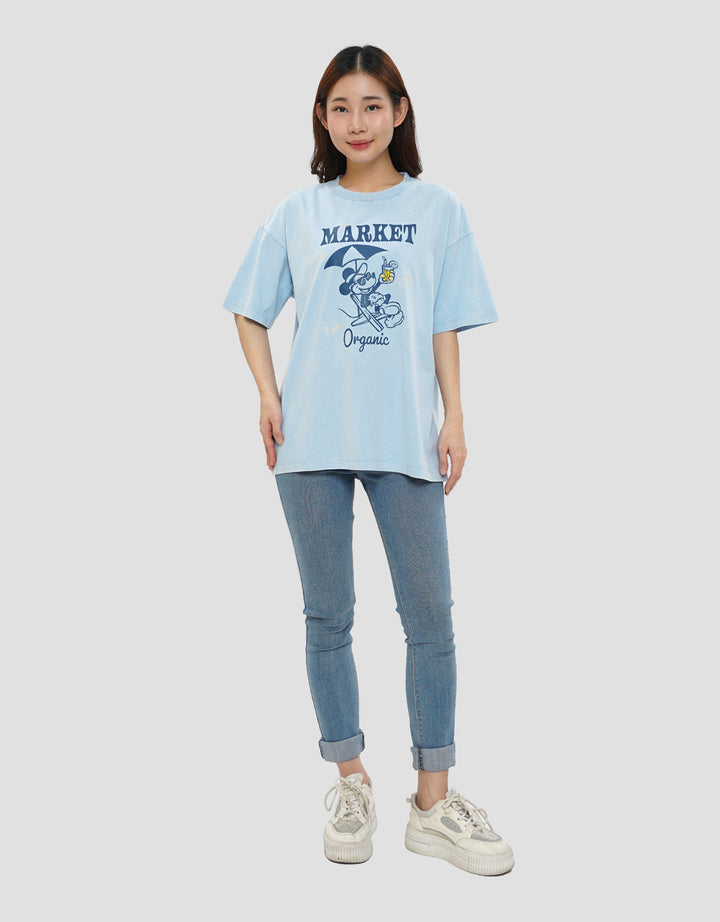 DISNEY MICKEY MOUSE WASH KAOS OVERSIZE WANITA