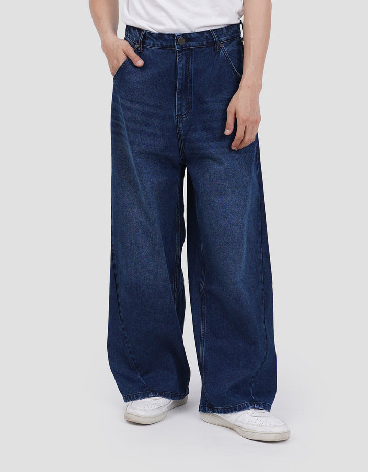 Nevada Mega Baggy Twisted Seam Celana Jeans Pria