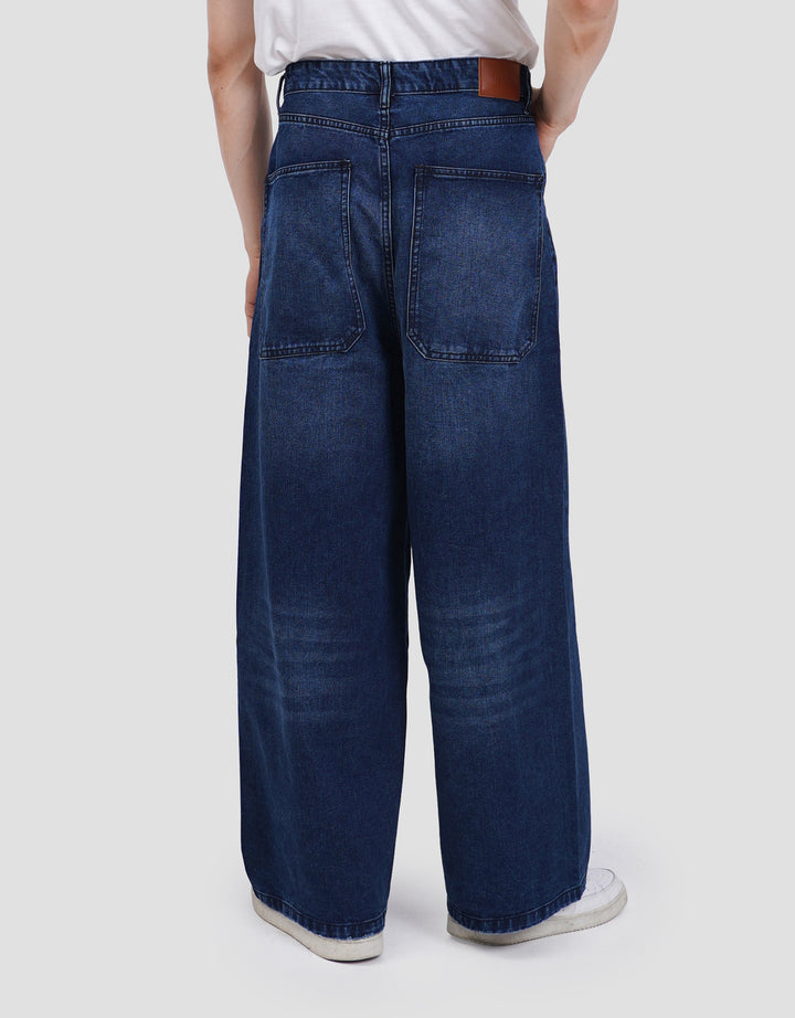 Nevada Mega Baggy Twisted Seam Celana Jeans Pria