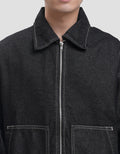 Nevada Boxy Fit With Full Zipper Jaket Jeans Pria