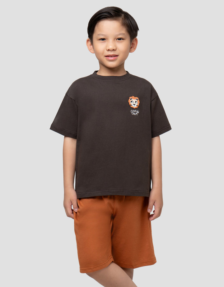 LITTLE M LION COOL CALM PAKAIAN SETELAN ANAK LAKI-LAKI