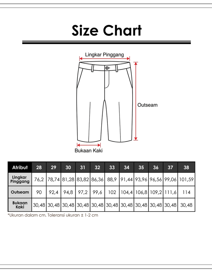 Cardinal Formal Bermuda Celana Pendek Pria