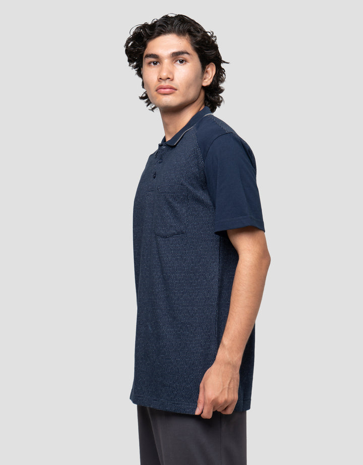 Cardinal Formal Neck Stripe List Wangky Kaos Polo Pria
