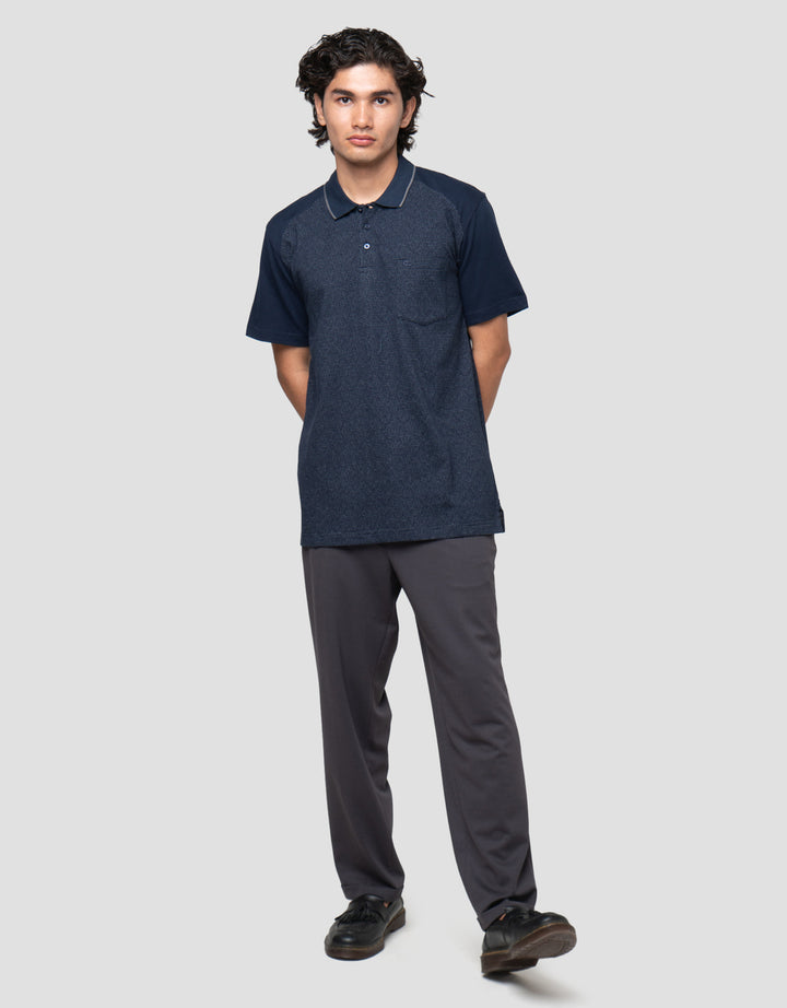 Cardinal Formal Neck Stripe List Wangky Kaos Polo Pria