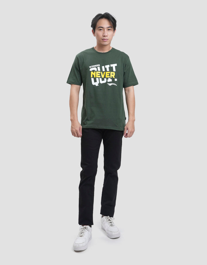Cardinal Jeans Quit Print Kaos Lengan Pendek Pria