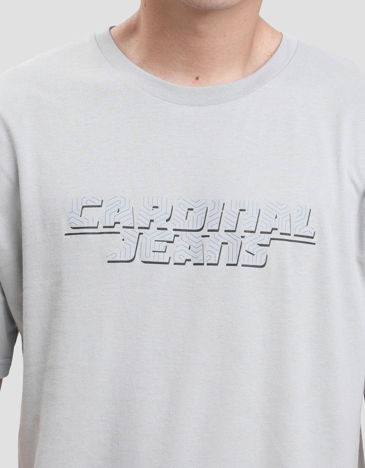 Cardinal Jeans Brand Print Kaos Lengan Pendek Pria