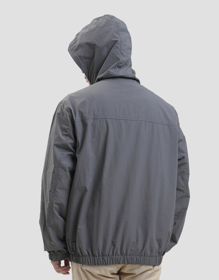 Nevada Regular Fit Cut And Sewn Zipper Jaket Pria