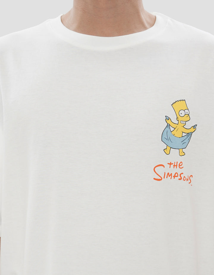 AOS THE SIMPSON BACK PRINT BART ACTIVITY KAOS OVERSIZE PRIA