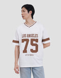 Aos Theme The Jocks Vneck Number-1 Kaos Oversize Pria