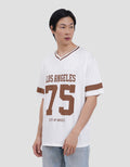 Aos Theme The Jocks Vneck Number-1 Kaos Oversize Pria