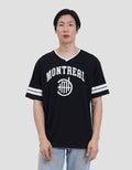 Aos Theme The Jocks Vneck Number-3 Kaos Oversize Pria
