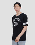 Aos Theme The Jocks Vneck Number-3 Kaos Oversize Pria