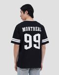 Aos Theme The Jocks Vneck Number-3 Kaos Oversize Pria