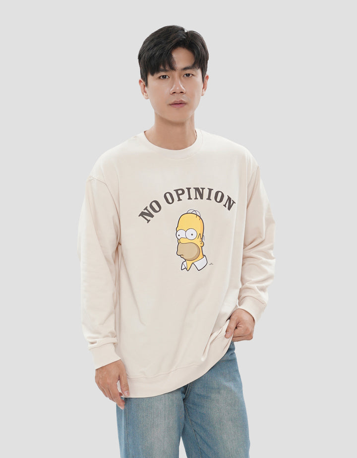 AOS THE SIMPSON HOMER NO OPINION SWEATER PRIA