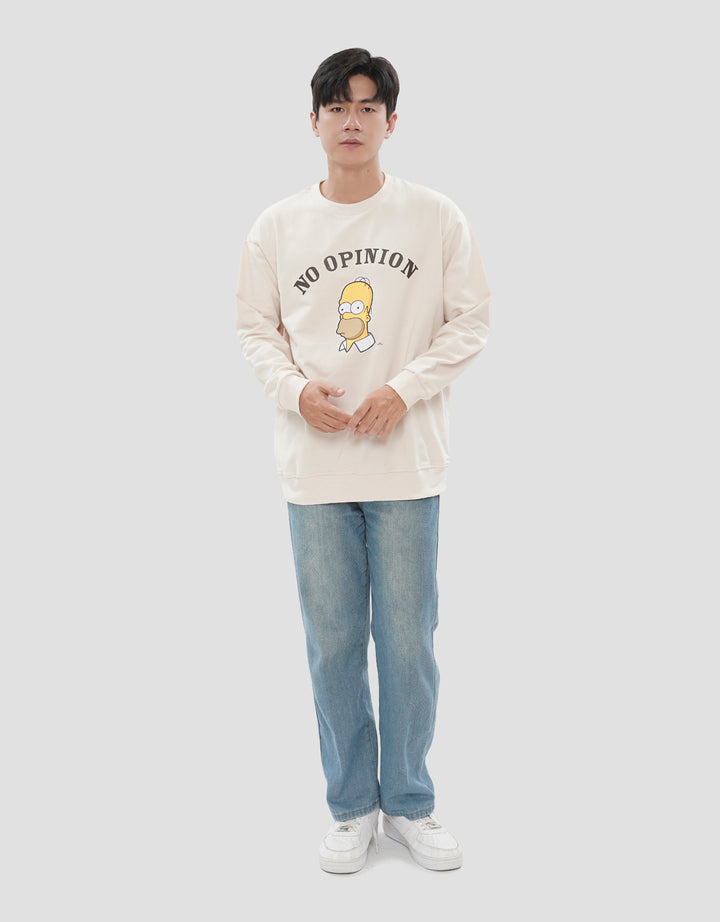 AOS THE SIMPSON HOMER NO OPINION SWEATER PRIA