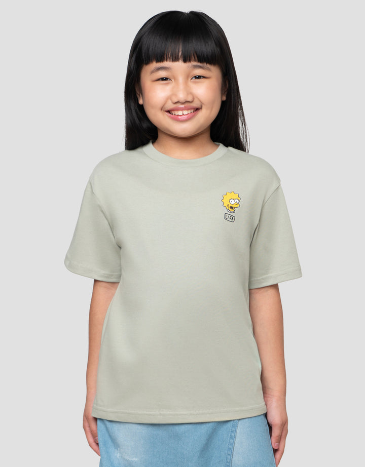 SUKO THE SIMPSONS GRAPHIC LISA HEAD KAOS ANAK PEREMPUAN