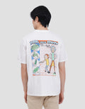Aos Theme Warner Bros Rick And Morty-2 Kaos Lengan Pendek Pria