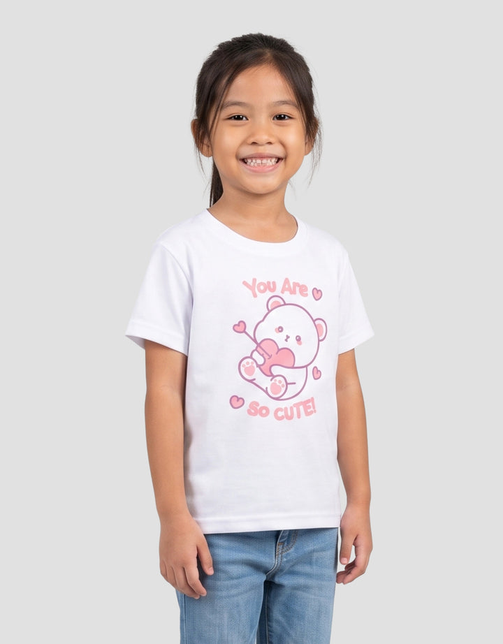 MxM Printed Liitle Girl Plush Kaos Anak Perempuan