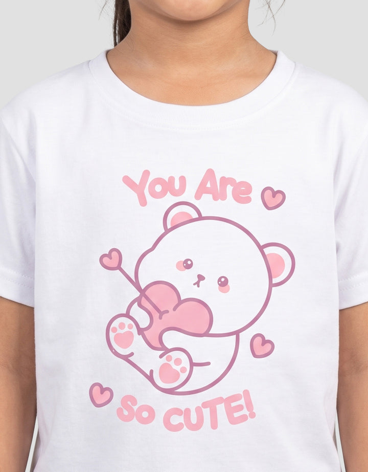 MxM Printed Liitle Girl Plush Kaos Anak Perempuan