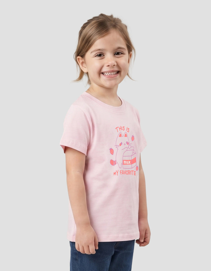MxM Printed Kaos Lengan Pendek Anak Perempuan