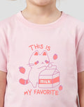 MxM Printed Kaos Lengan Pendek Anak Perempuan