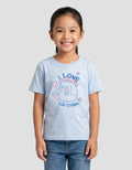 MxM Little Girl Printed I Love Ice Cream Kaos Anak Perempuan