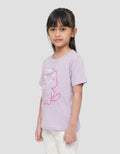 MxM Printed Liitle Girl Cat Kaos Anak Perempuan
