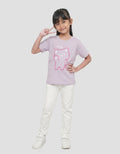 MxM Printed Liitle Girl Cat Kaos Anak Perempuan