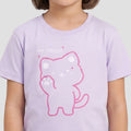 MxM Printed Little Girl Cat Kaos Anak Perempuan