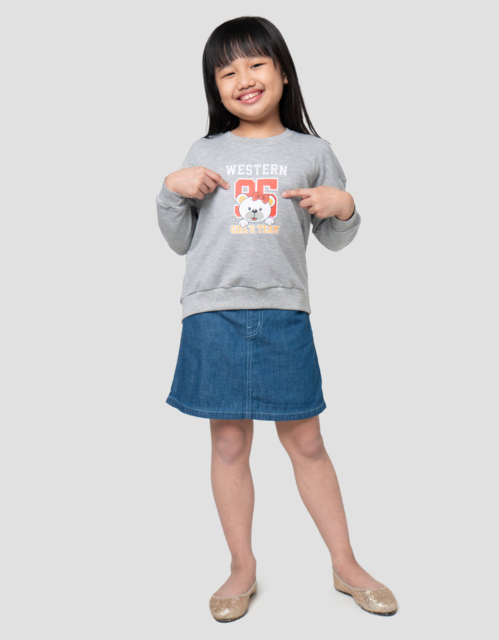 MxM Printed Sweater Anak Perempuan