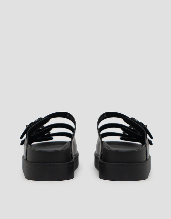 VOLO SLIP ON TRIPLE BUCKLE SANDAL WEDGES EDNA01 WANITA