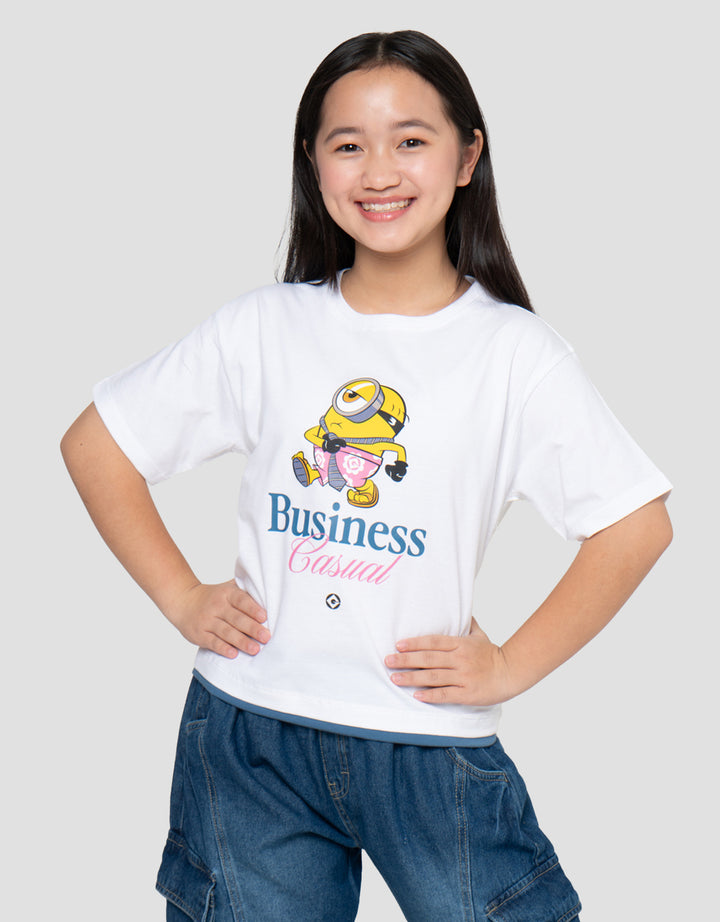 Character Rib Minion Kaos Anak Perempuan