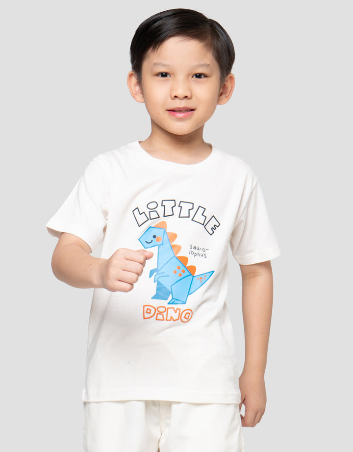 Little M Little Dino Print Kaos Anak Laki-laki