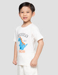 Little M Little Dino Print Kaos Anak Laki-laki