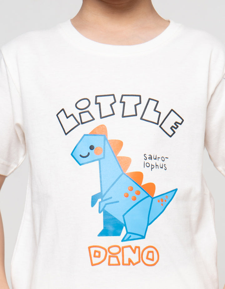 Little M Little Dino Print Kaos Anak Laki-laki