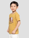 Little M Panda Bear Print Kaos Anak Laki-laki