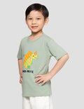 Little M Dino Mite Print Kaos Anak Laki-laki