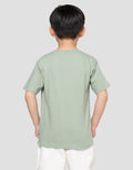 Little M Dino Mite Print Kaos Anak Laki-laki