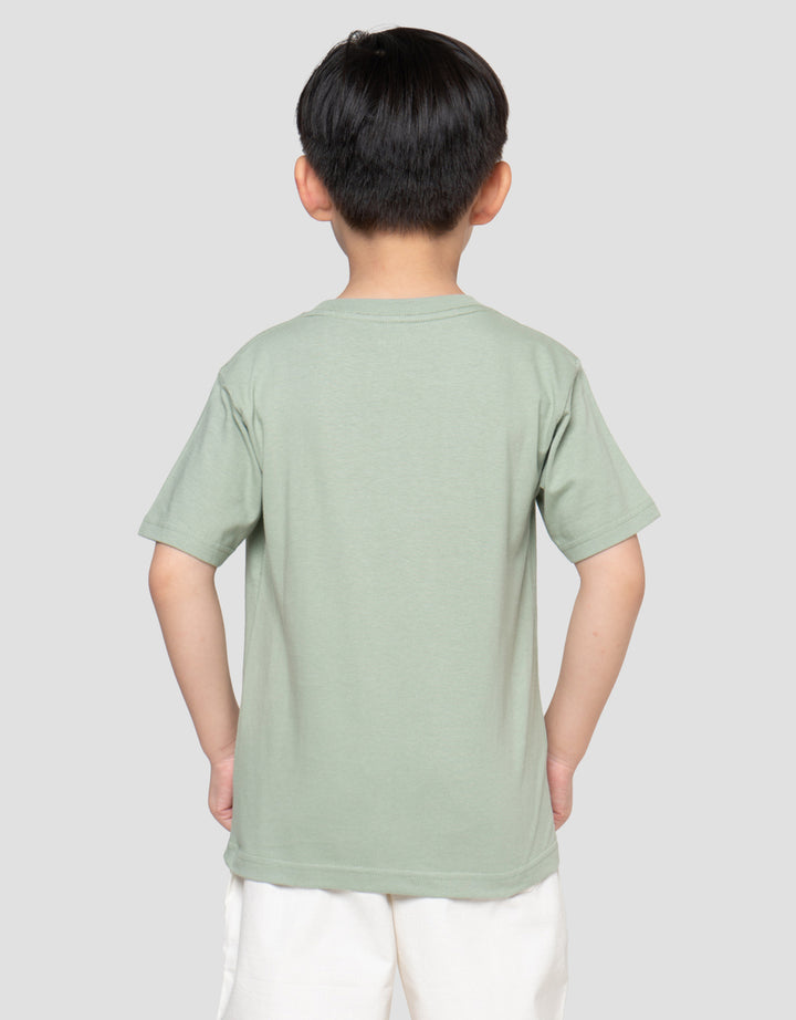 Little M Dino Mite Print Kaos Anak Laki-laki