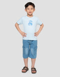 Little M Print Ride A Bike Kaos Anak Laki-laki