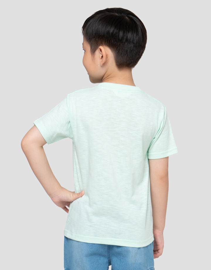 Little M Print Dino Fun Ride Kaos Anak Laki-laki