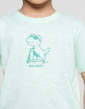 Little M Print Dino Fun Ride Kaos Anak Laki-laki