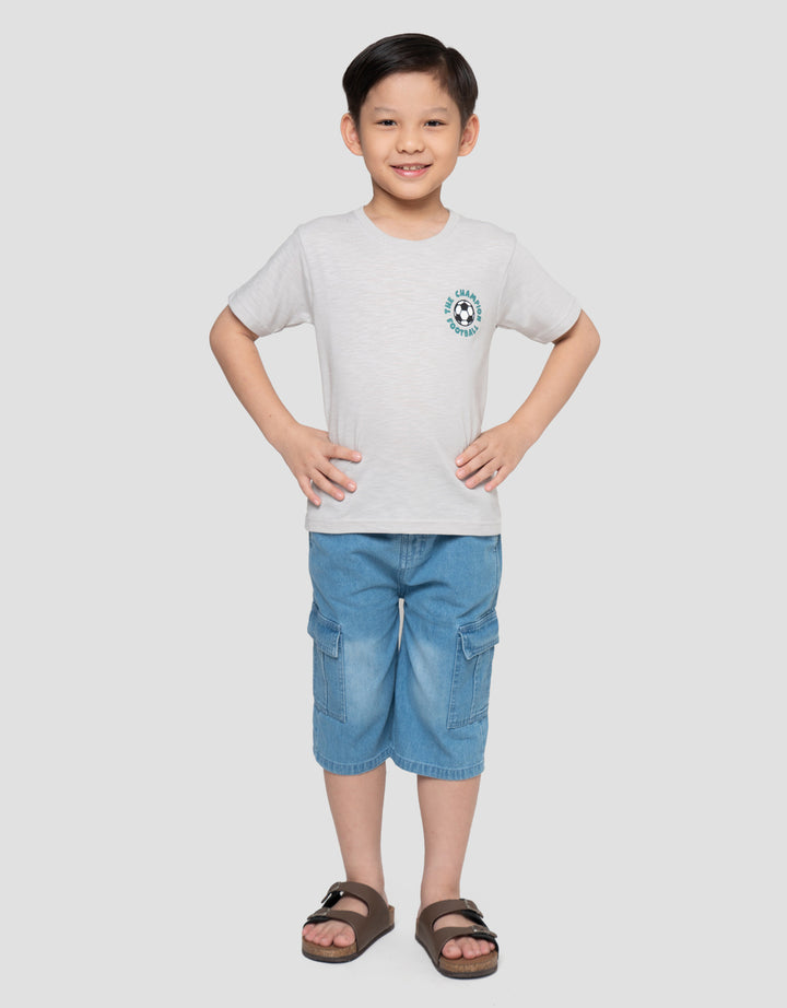 Little M Print The Champion Football Kaos Anak Laki-laki