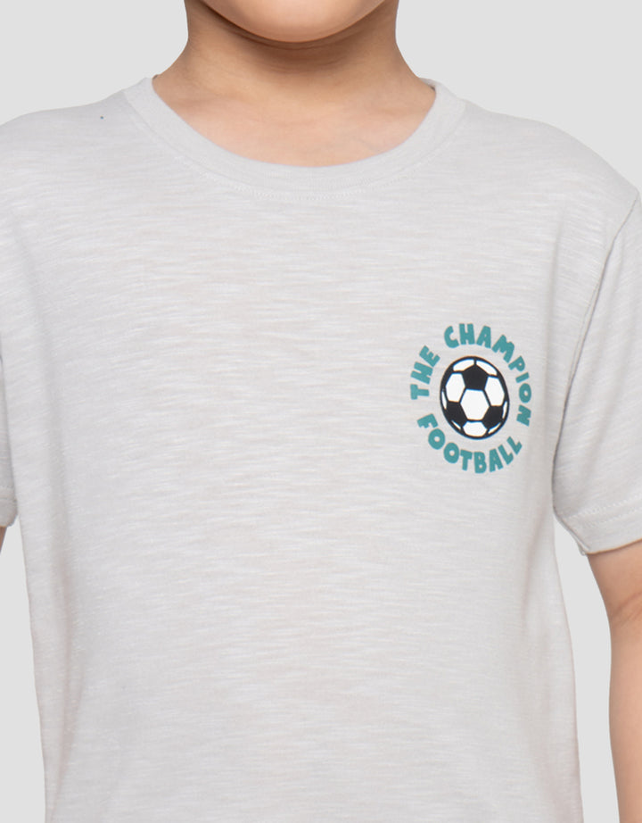 Little M Print The Champion Football Kaos Anak Laki-laki