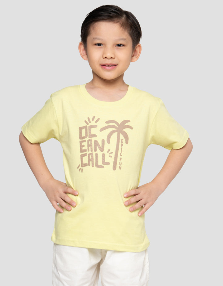 Little M Ocean Call Print Kaos Anak Laki-laki